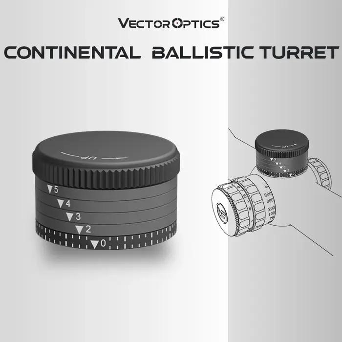 Optique Vector Optics pour Chasseurs de Séries Continentales X6 et X8 Portée de Chasse Tourelle Balistique en Alliage d'Aluminium Auto-Assemblée Occasions Spéciales
