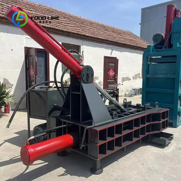 Équipement de compactage personnalisé à fonctionnement automatique, économe en énergie et à haute efficacité pour les stations de recyclage, mini-presse hydraulique
