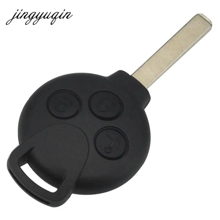 Jingyuqin clé à distance de voiture 3/4 boutons adaptée pour mercedes-benz Smart Fortwo 451 2007 - 2
