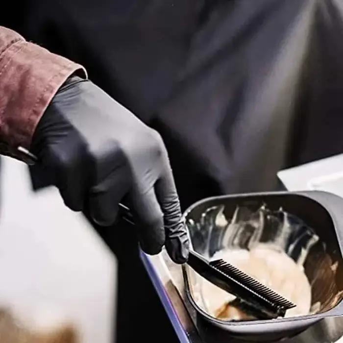 Gants de Poulet Épais NitCarter Noirs pour Livres, de Coiffure, Imperméables, Vaisselle, Tatouage, 1