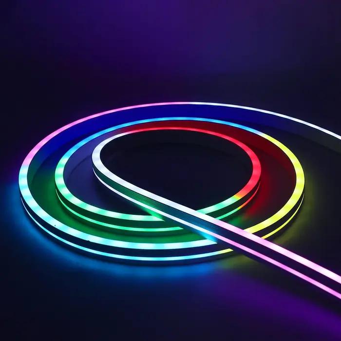 Bande Lumineuse LED Flexible et Adressable, Corde Étanche, 5V, WS2812B, RGB, 60 Diodes/m, 5050