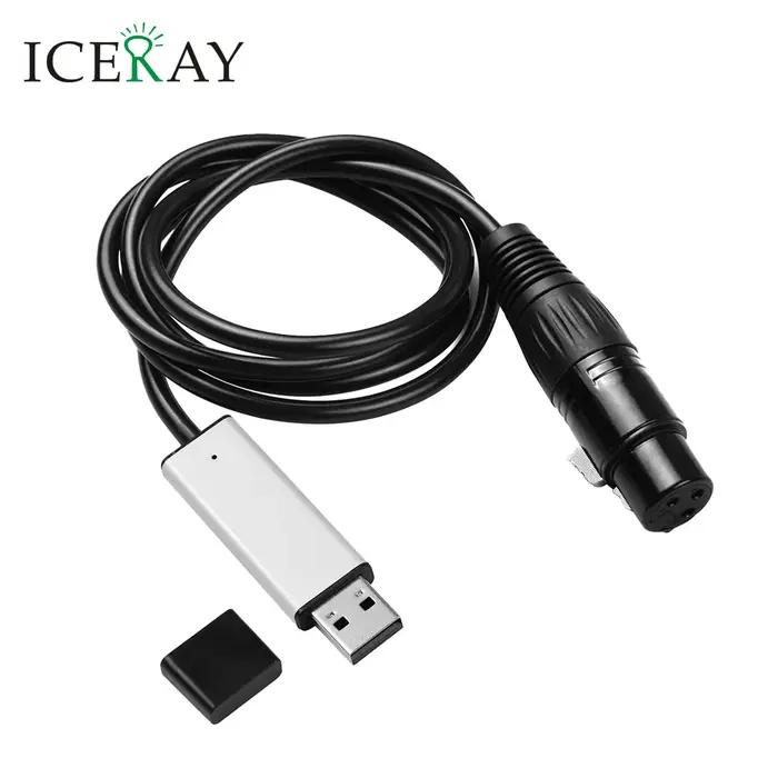 Câble adaptateur petUSB vers DMX pour scène Chang, tête mobile, longueur de la lumière, ordinateur P