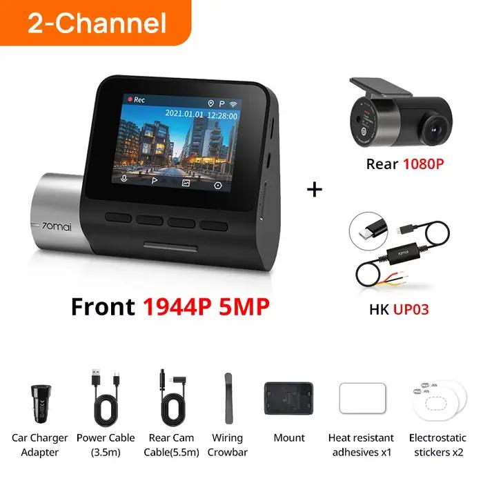 70mai-Caméra avant DVR de voiture avec vision nocturne