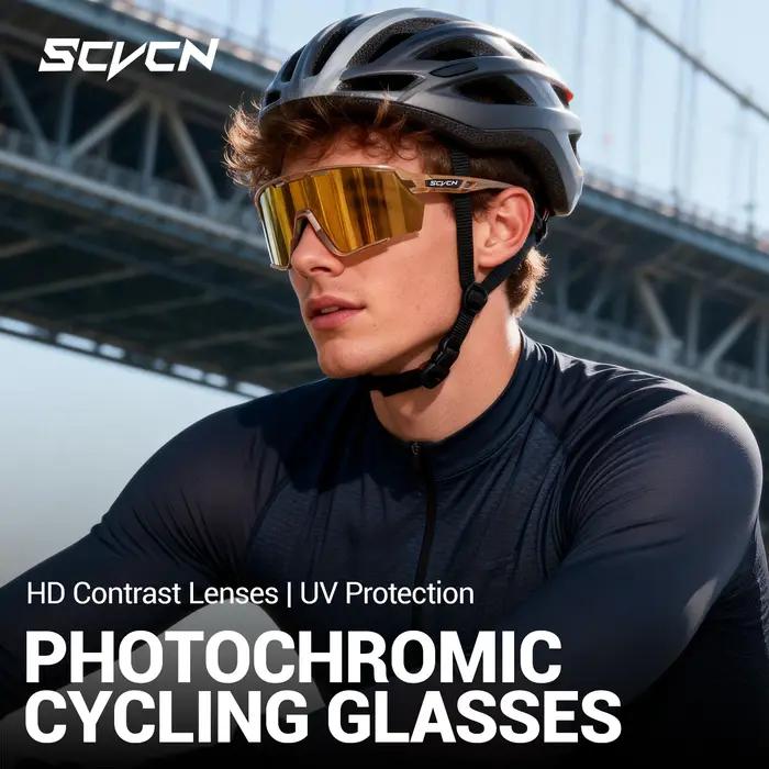 Lunettes photochromiques VTT cyclisme outdoor UV400 pour hommes femmes - Sports extrêmes chasse