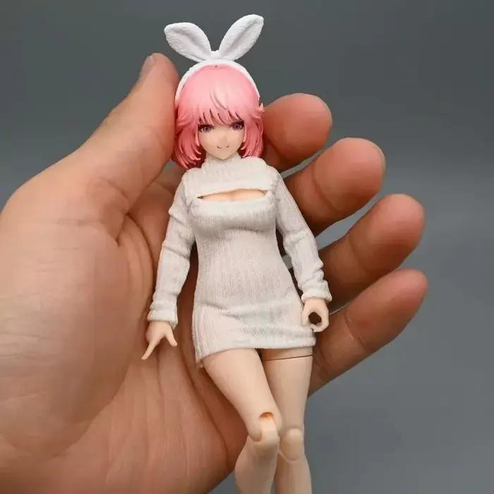 【Vêtements uniquement】 Ensemble chemise blanche sans manches et short noir à l'échelle 1/12, vêtements tendance pour figurines Romankey de 6 pouces.