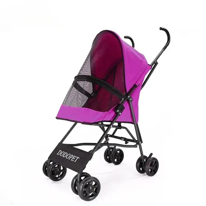 Poussette pour animaux de compagnie, petite et moyenne taille, pour chiens et chats, légère, détachable, pliable, à la mode, chariot de transport de voyage en plein air