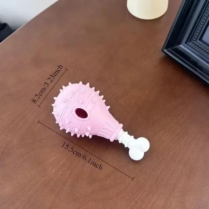 Jouet à mâcher distributeur de friandises pour chien en silicone résistant à la morsure et promoteur de la santé bucco-dentaire pour chiot et chien occassions spéciales et quotidiennes