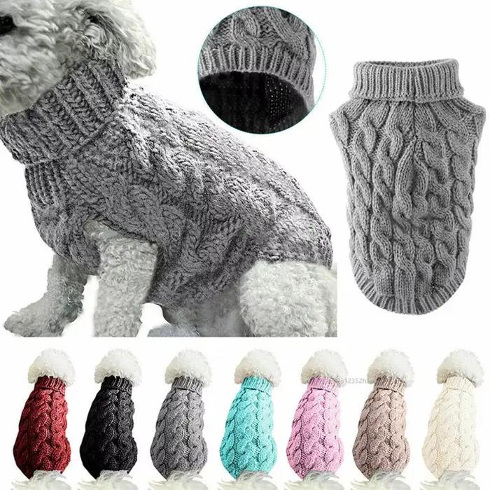 Pull personnalisable en polyester pour chiens et chats hiver automne élégant à offrir pour promenade et maison