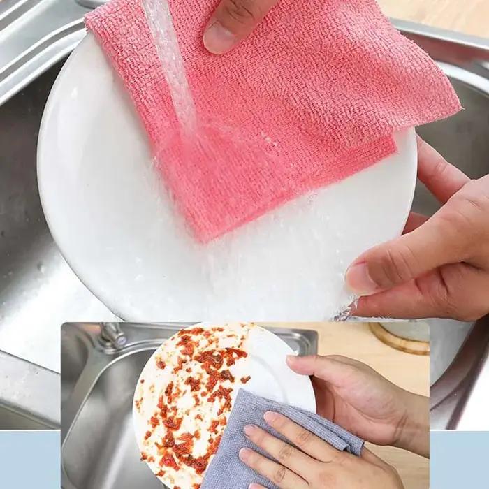 Rouleau de chiffons de nettoyage en microfibre détachables pour nettoyage durable et réutilisable de la cuisine et de la maison pour femmes et hommes