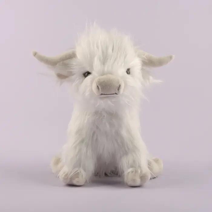 25cm Simulation Highland vache en peluche poupée animale doux