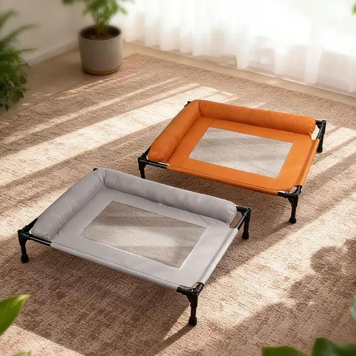 Lit pour chien polyvalent avec cadre métallique