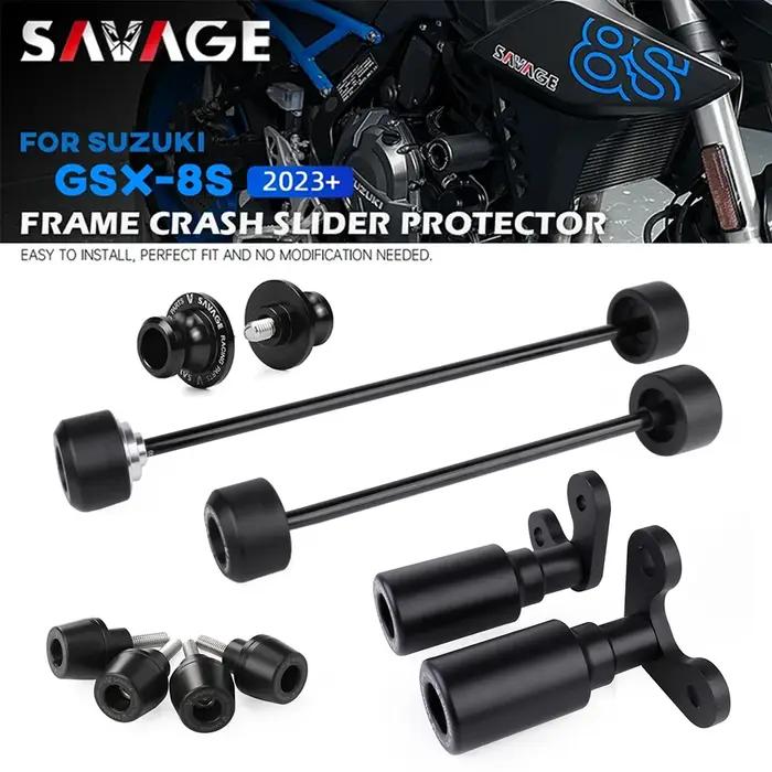 8S cadre curseur Protection contre les chutes pour Suzuki GSX8S 2023-2025 moto essieu