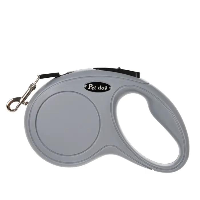Laisse rétractable Holapet en nylon pour chiots et petits animaux de compagnie, idéale pour la randonnée, la promenade et le jeu, disponible en bleu, gris, rose et noir