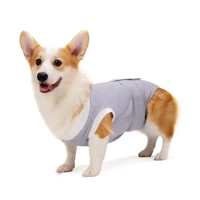 Combinaison de Stérilisation Ajustable pour Chien, Sans Manches, Anti-Léchage, Pantalon Physiologiqu