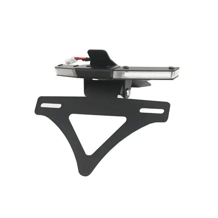 Support de plaque d'immatriculation avec éclairage led pour ducati streetfighter v4 v4s panigale v2 moto nuit sécurité design moderne