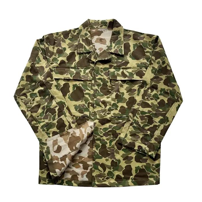 Uniforme de Soldat Américain WW2, Manteau de Camouflage Double Face, Veste de Soldat HBT Vintage, pour la html au Canard