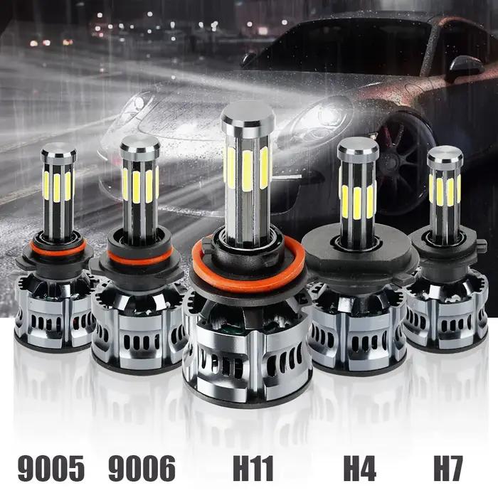 LED blanche intégrée pour voiture, feux de route et de illeur, H1, H7, H11, 360, 9005, 9012H4, 9006