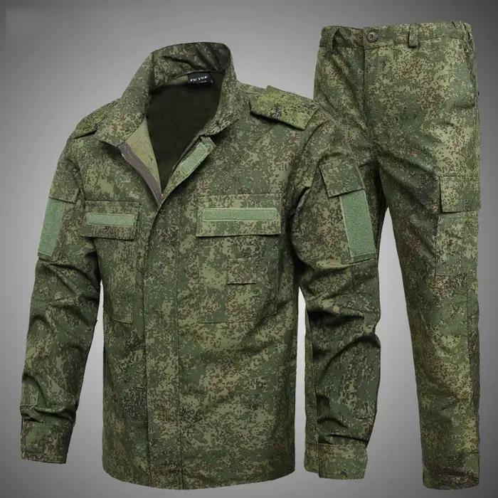 Tenue camouflage tactique russe vert - Veste et pantalon outdoor équipement entraînement militaire