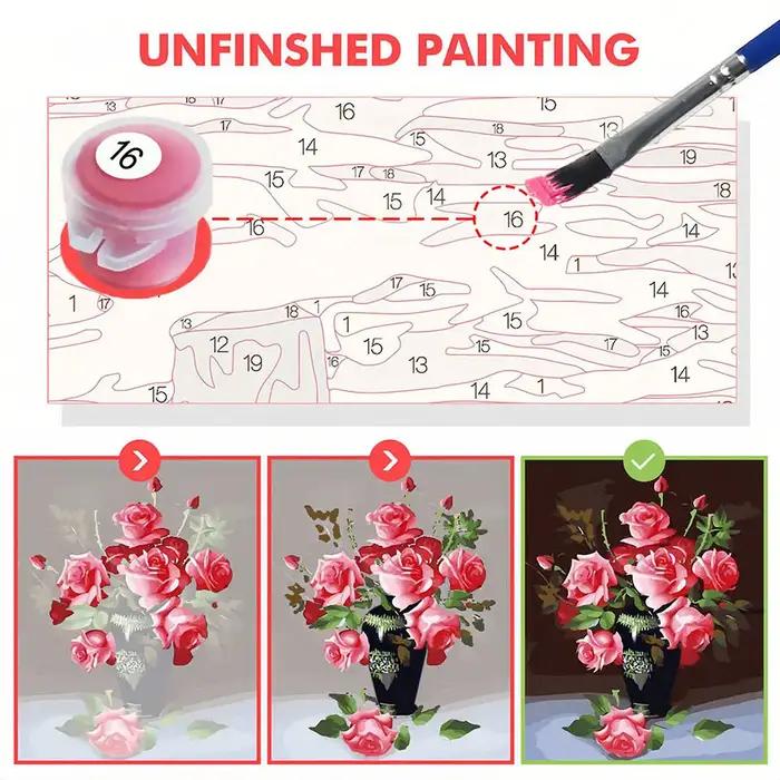 Toile de Peinture sur Toile Fée Clochette Coloriage Par Numéros Dessin Animé Acrylique Décoration de Maison Occasions Spéciales Personnalisable