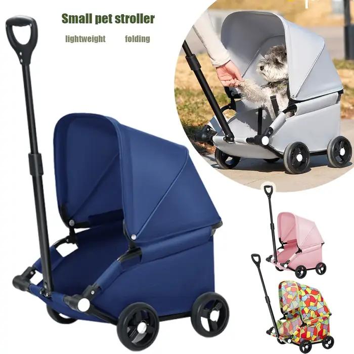 Petite poussette pour animaux de compagnie chien