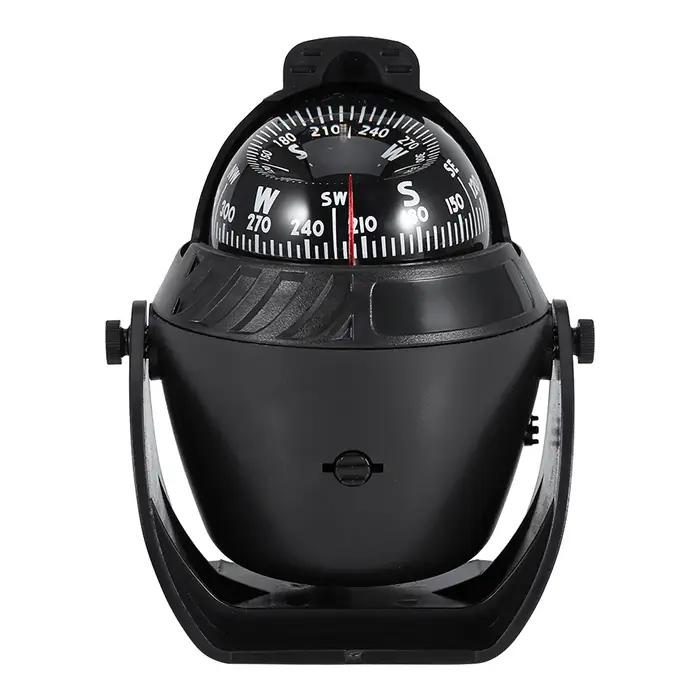 Boussole nautique étanche, boussole pivotante pour bateau marin, avec veilleuse électronique LED pou