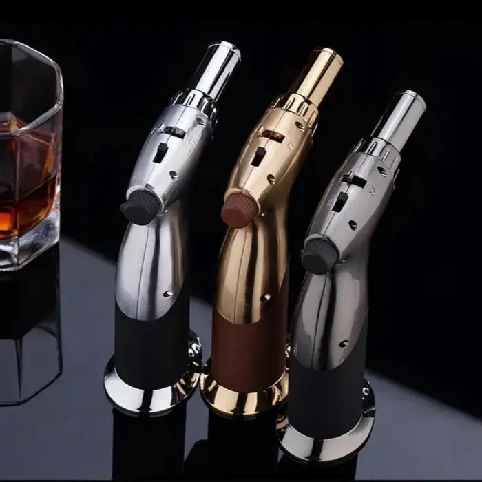 Allume-cigares créatif JOBON avec quatre modes de flamme, sécurité intégrée et design moderne pour fumeurs et amateurs de barbecues