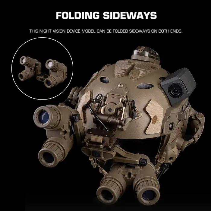 Jumelles tactiques GPNVG-18 vision nocturne factice pour cosplay airsoft et décoration de casque