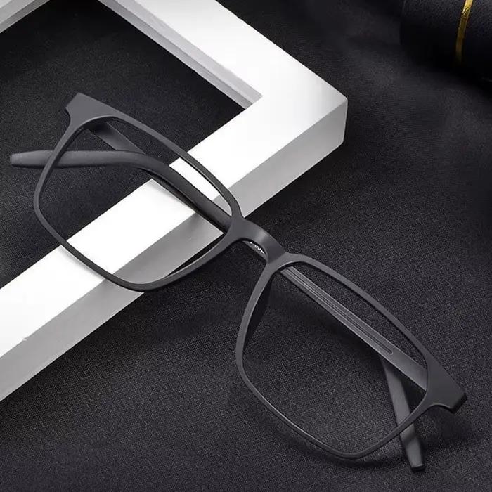 Lunettes de lecture en titane pur pour hommes et femmes, TR90, Anti-rayon bleu, monture complète, po