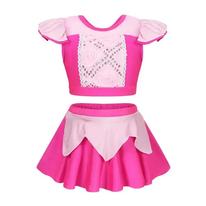 Princesse fête piscine maillot de bain fille Anna Belle Aurora Jasmine