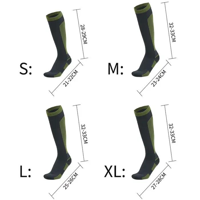 Chaussettes étanches unisexes genou - idéales chasse pêche et randonnée aquatique