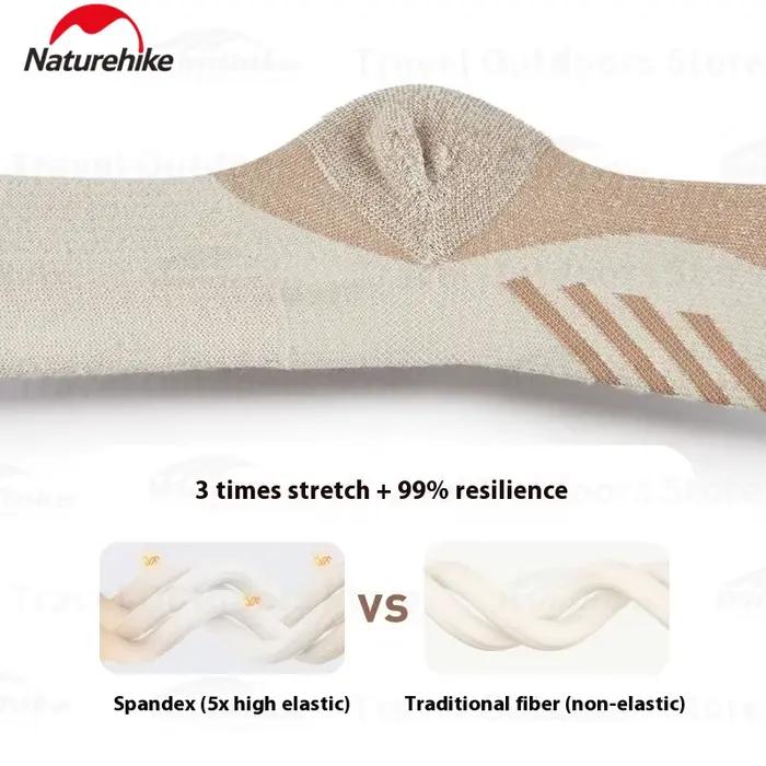 Chaussettes chasse laine mérinos mi-mollet épaisses amortissantes confort randonnée sport