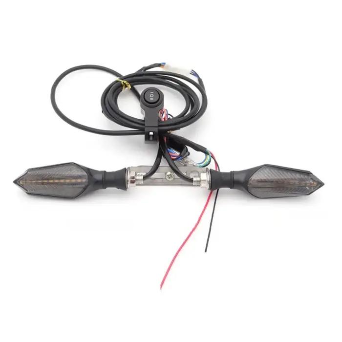 E vélo 48V 60V vélo électrique étanche câble lumière ensemble avant arrière clignotant dynamique clignotants Scooter