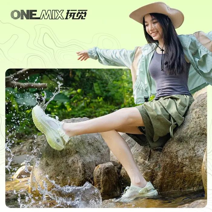 ONEMIX-Chaussures de randonnée et de trekking pour homme, baskets de montagne, de marche en rivière,