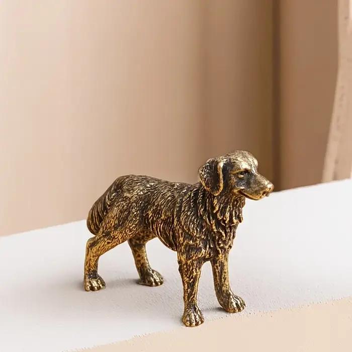 Figurine en laiton pour chien berger porte-bonheur