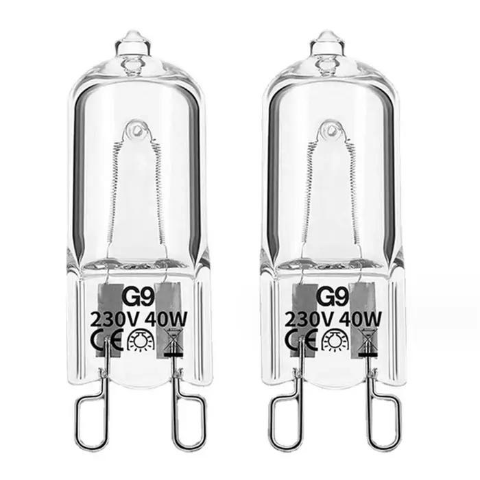 10 pièces G9 220V 20W 25W 40W ampoules de lampe à LED perles insérées lampe en cristal ampoule halog