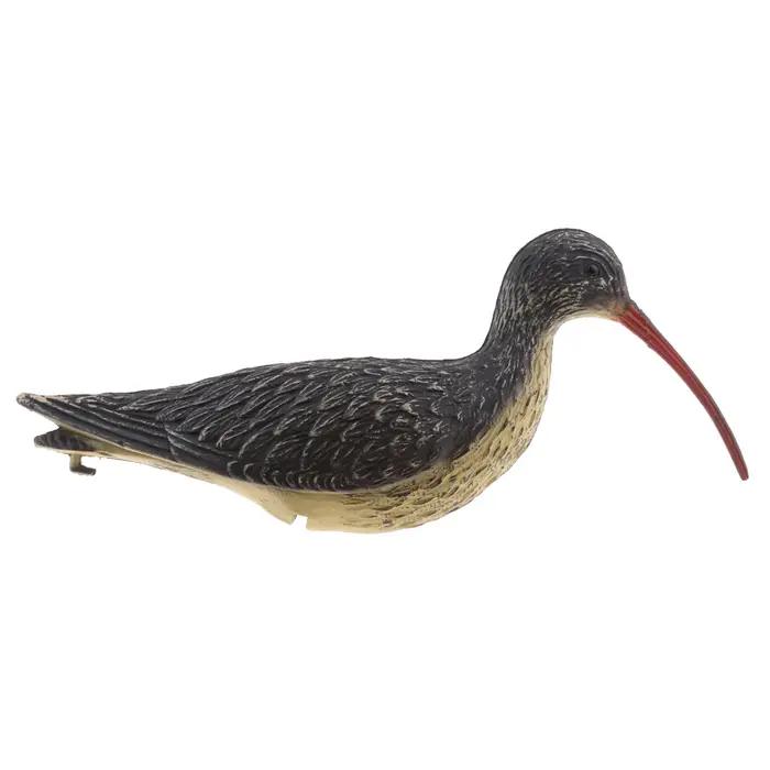 Leurre courlis réaliste en plastique avec long bec - épouvantail oiseau pour jardin et chasse
