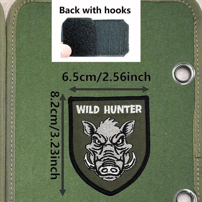 Patch brodé Wild Hunter Cerf et Sanglier