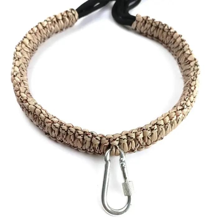 Lanyard paracord pour appeaux canards 12 boucles - Porte-appeaux robuste chasse gibier d'eau