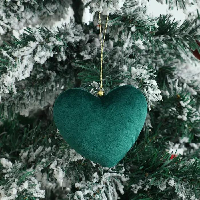 Cœurs en velours tissu uni pour décoration intérieure luxe noël saint valentin cadeaux mariage occasions spéciales