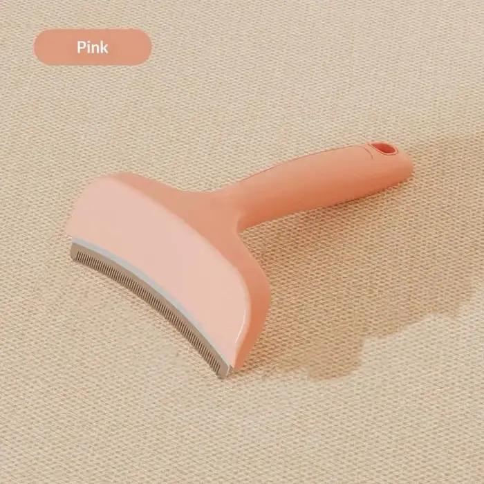 Peigne-couteau pour chien à 2 lames, tondeuse à poils pour animaux, peigne pour chat pour un toilettage efficace et une solution anti-chute de poils