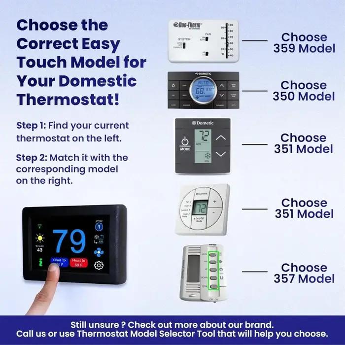 HOME. Thermostat numérique WiFi ou Bluetooth EasyTouch, Thermostat Dometic RV de remplacement progra