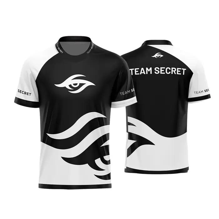 Dota2 Esports équipe Secret maillot d'entraînement uniformes hommes sport dessus respirants vêtements de rue surdimensionné t-shirts Fans cadeaux