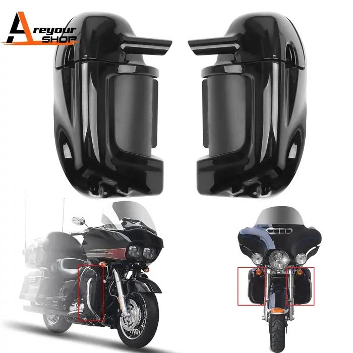 Areyourshop carénages de jambe ventilés inférieurs boîte à gants pour Harley Road Street Electra Gli