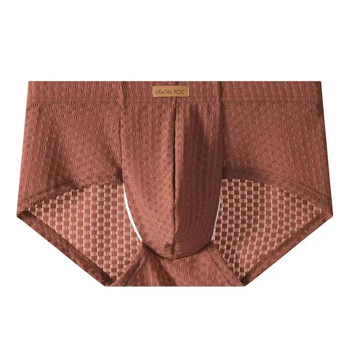 Sous-vêtements pour hommes, slips 1 pièce/3 pièces, slips pour hommes tendance, solides, respirants, sexy, en maille, confortables, de marque, taille L-3XL C6789