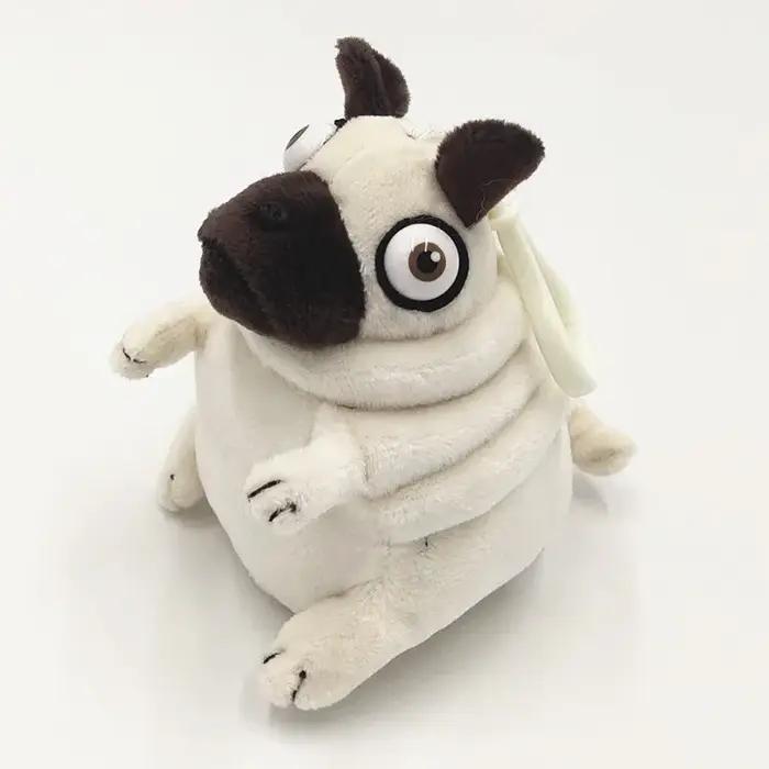 Kawaii jouets en peluche 15 cm chien l'elfe gros carlin assis carlin chiens jouet poupées en peluche