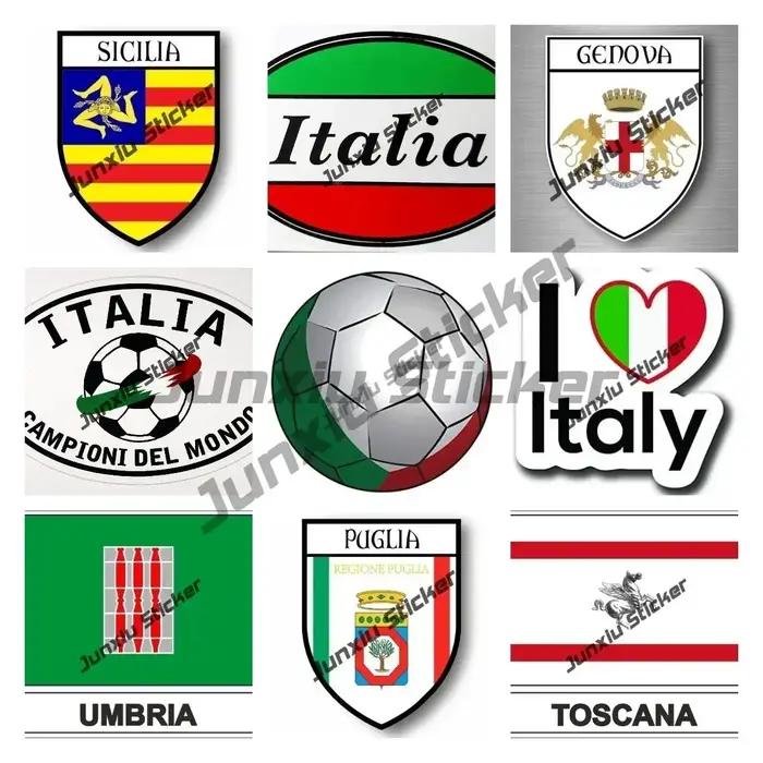 Autocollant en vinyle drapeau italien Football