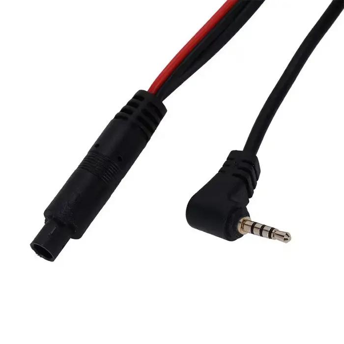 Câble d'extension 4 broches pour caméra de tableau de bord et caméra de recul, avec prise jack 2,5 m