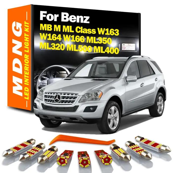MDNG – Kit d'éclairage intérieur LED Canbus pour voiture, pour Mercedes Benz MB M ML classe W163 W16