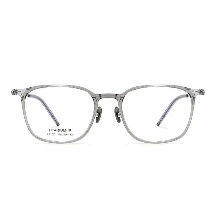 YIMARUILI mode Ultra-léger Flexible TR90 lunettes rétro rond pur titane optique lunettes de Prescrip