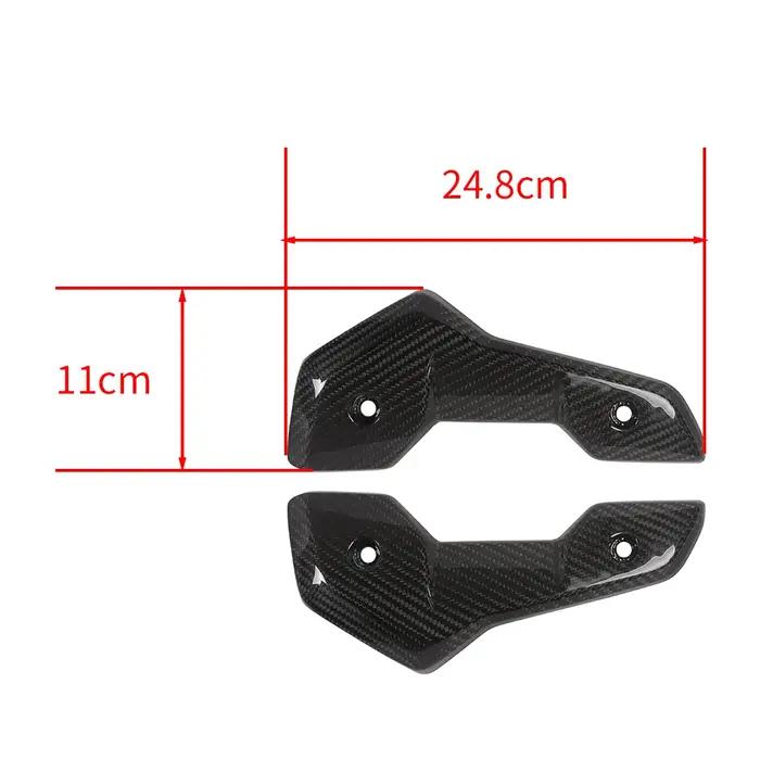 Couvercles de protection latéraux de radiateur en Fiber de carbone, pour Triumph Trident 660 2021 20